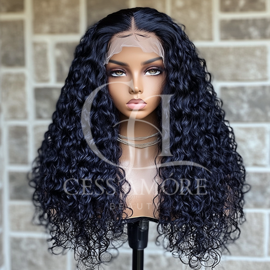 Deep Curly Lace Frontal Wig - HD 13x4" 13x6"