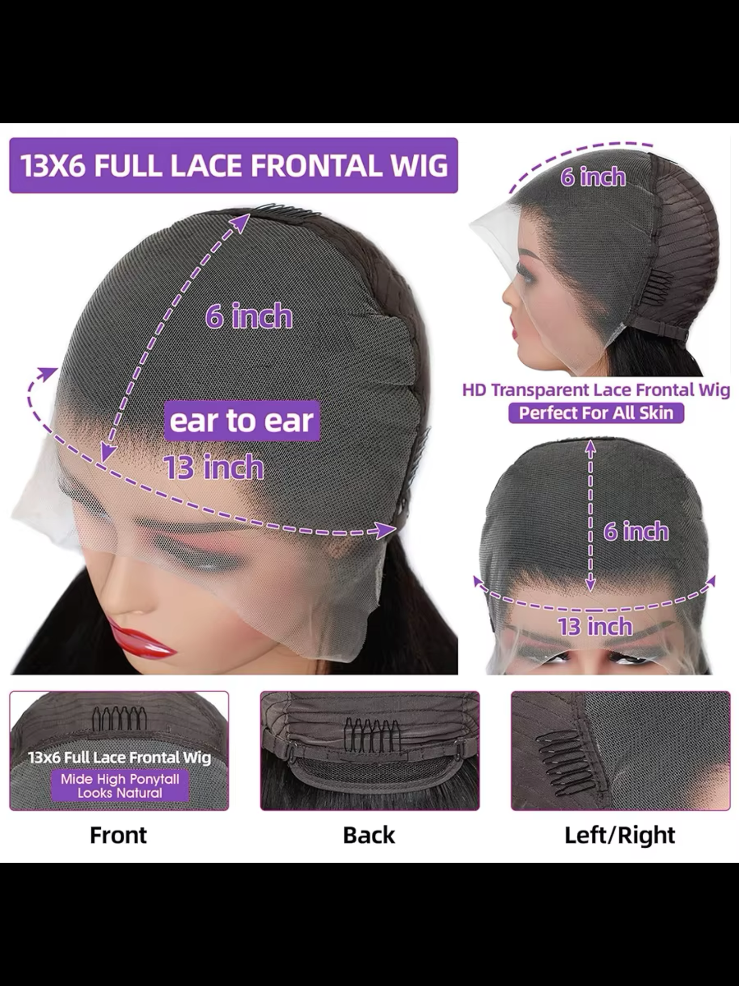 Deep Curly Lace Frontal Wig - HD 13x4" 13x6"