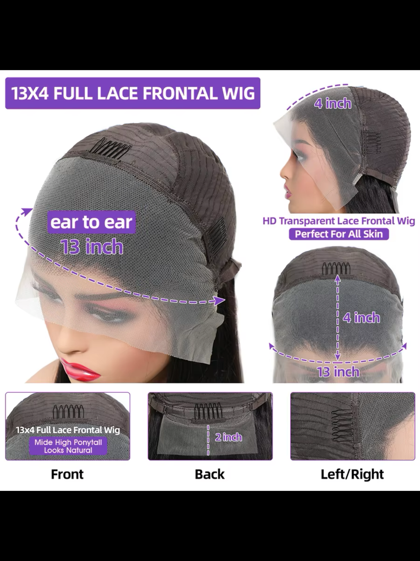 Deep Curly Lace Frontal Wig - HD 13x4" 13x6"